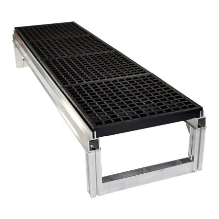 Tennesee Mat Co Wearwell FOUNDATION Open Platform KIT 4inH x 36inW x 72inL FP2x4x36x72BK